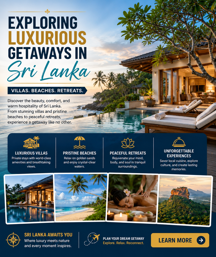 Exploring Luxurious Getaways in Sri Lanka: An Insight into Villas, Beaches, and Retreats